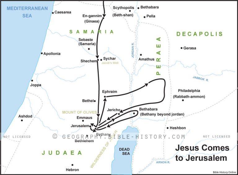 Matthew Jesus Comes To Jerusalem Basic Map Dpi Year License