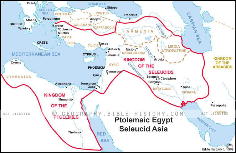 Ptolemaic Egypt Seleucid Asia Basic Map Dpi Year License