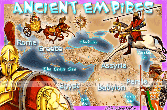 Ancient Empires - Topo Color Map (72 DPI) 1-Year License - Bible Maps ...