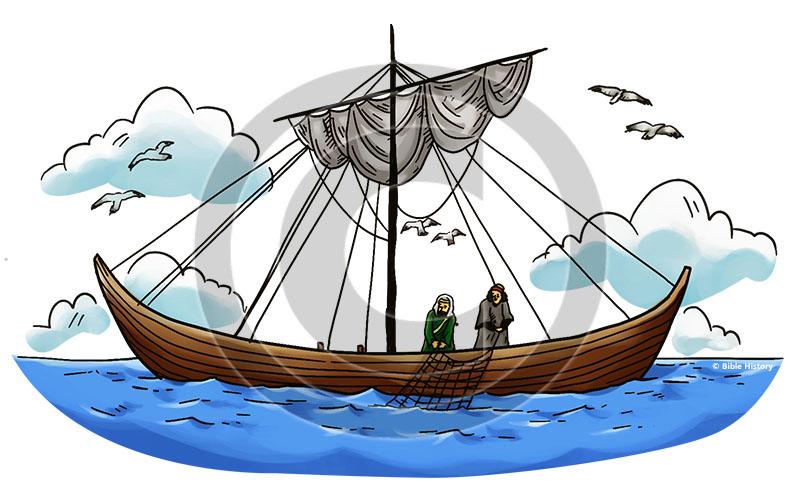 Fishing Boat Bible Illustration (72 DPI) 1Year License Bible Maps