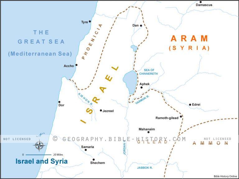 II Kings Israel Syria - Basic Map (72 DPI) 1-Year License - Bible Maps ...