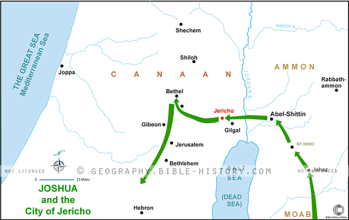 Joshua and the City of Jericho - Basic Map (72 DPI) 1-Year License ...