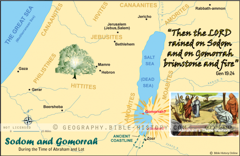 Sodom and Gomorrah - Basic Map (72 DPI) 1-Year License - Bible Maps and ...