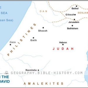I Samuel Judah in David's Time - Basic Map (72 DPI) 1-Year License