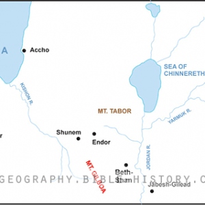 Mount Gilboa in the Time of David - Basic Map (72 DPI) 1-Year License