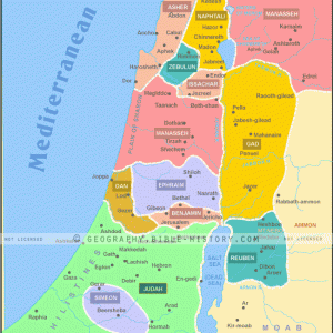 Twelve Tribes of Israel Color Map (72 DPI) 1-Year License