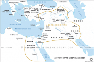 Assyrian Empire Under Esarhaddon - Basic Map (72 DPI) 1-Year License ...