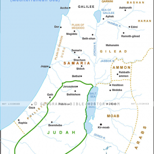 Samaria and Nearby Territories - Basic Map (72 DPI) 1-Year License