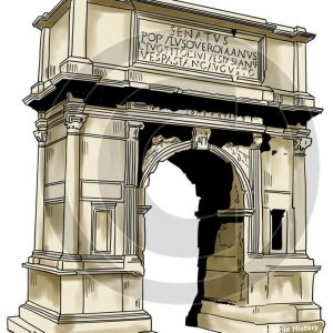 Arch of Titus - Bible Illustration (72 DPI) 1-Year License