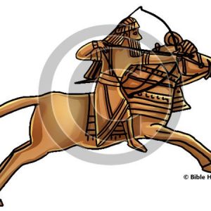 Ashurbanipal Lion Hunter - Bible Illustration (72 DPI) 1-Year License