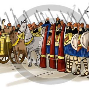 Assyrians Ready for Battle - Bible Illustration (72 DPI) 1-Year License