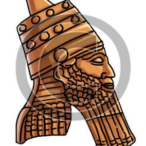 Head of Esarhaddon - Bible Illustration (72 DPI) 1-Year License