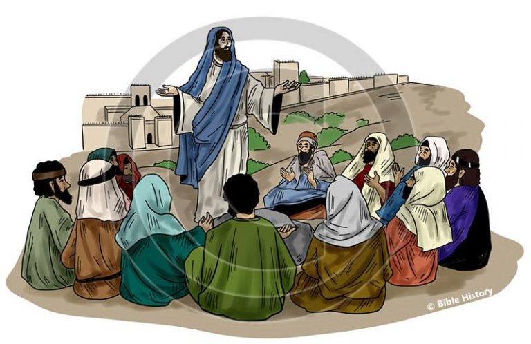 Jesus Teaching His Disciples - Bible Illustration (72 Dpi) 1-year 