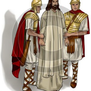 Jesus is Taken to Trial - Bible Illustration (72 DPI) 1-Year License