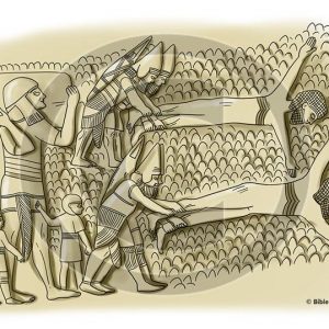 Siege of Lachish Relief - Bible Illustration (72 DPI) 1-Year License