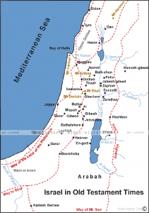 Israel in Old Testament Times - Basic Map (72 DPI) 1-Year License ...