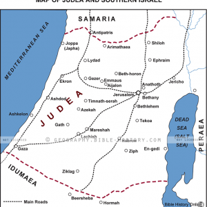 Judea and Southern Israel - Basic Map (72 DPI) 1-Year License