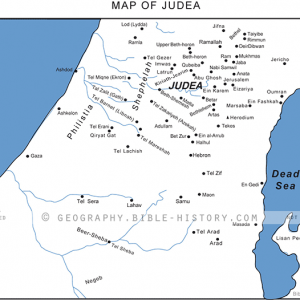 Judea in the Old Testament - Basic Map (72 DPI) 1-Year License