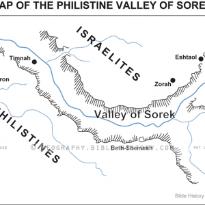Philistine Valley of Sorek - Basic Map (72 DPI) 1-Year License