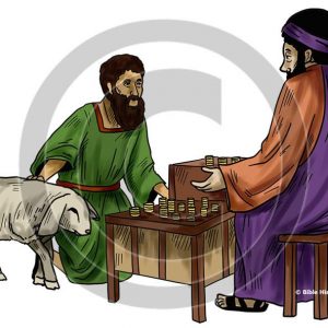 Money Changer - Bible Illustration (72 DPI) 1-Year License