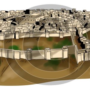 Walled City - Bible Illustration (72 DPI) 1-Year License