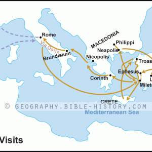 Acts Paul's Final Visits - Basic Map (72 DPI) 1-Year License