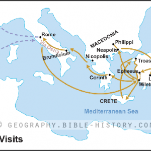 Paul's Final Visits - Basic Map (72 DPI) 1-Year License