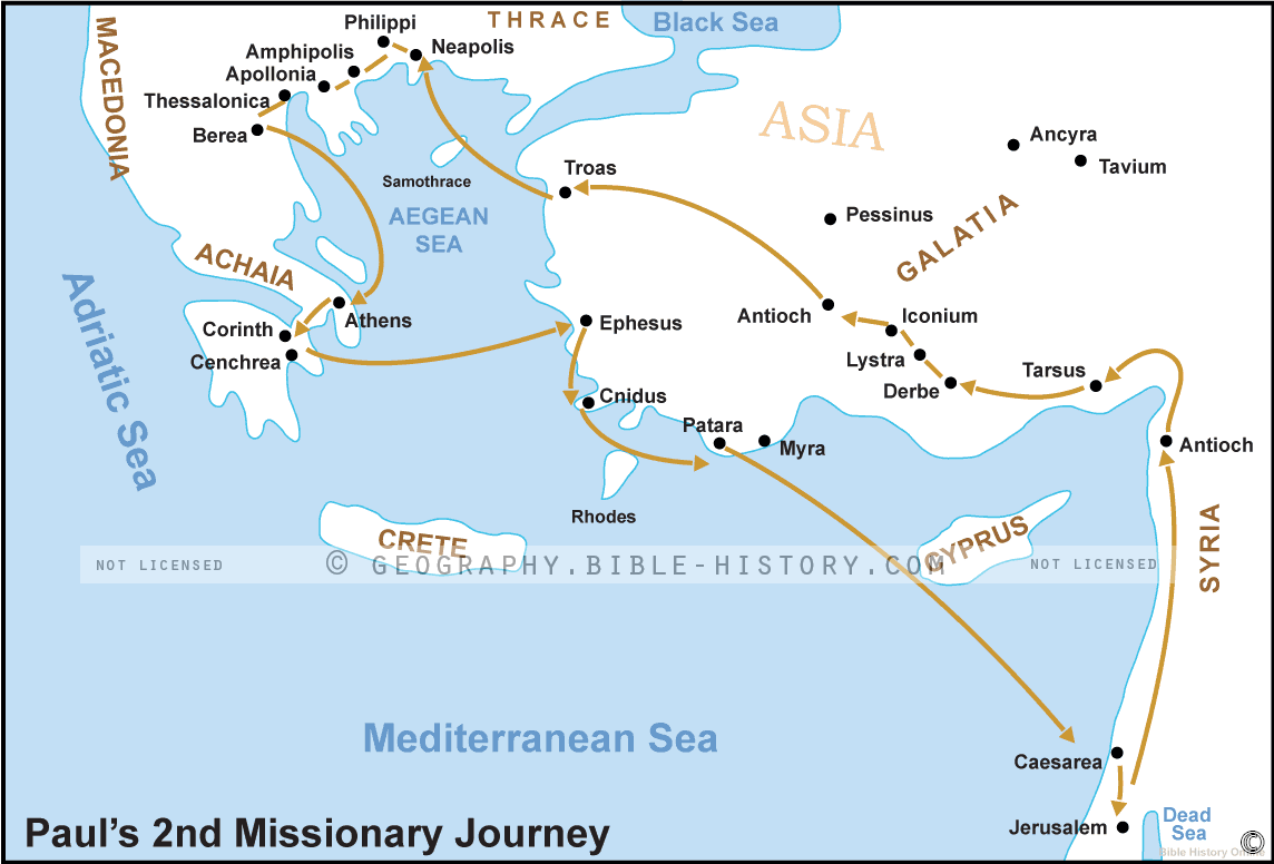 Acts Pauls Second Missionary Journey 