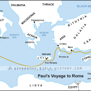 Paul's Voyage to Rome - Basic Map (72 DPI) 1-Year License