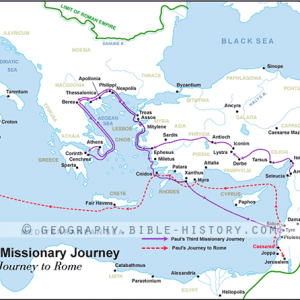 Paul's Third Missionary Journey - Basic Map (72 DPI) 1-Year License