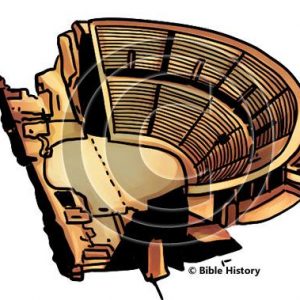 Ancient Caesarea Theater - Bible Illustration (72 DPI) 1-Year License