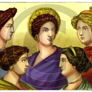 Greek Women Hairstyles - Bible Illustration (72 DPI) 1-Year License