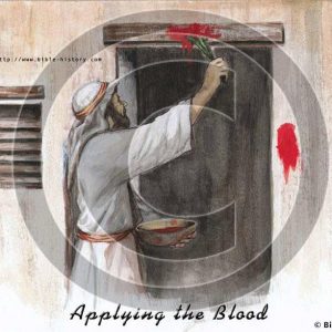Applying the Blood - Bible Illustration (72 DPI) 1-Year License