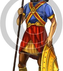 Assyrian Warrior - Bible Illustration (72 DPI) 1-Year License