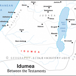 Idumea Intertestamental Period - Basic Map (72 DPI) 1-Year License