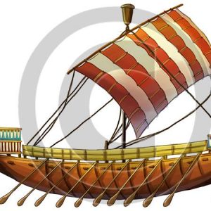 Egyptian Ship - Bible Illustration (72 DPI) 1-Year License