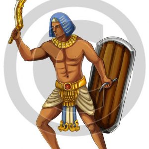 Egyptian Warrior - Bible Illustration (72 DPI) 1-Year License