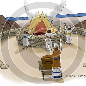 Elijah and the Prophets of Baal - Bible Illustration (72 DPI) 1-Year License