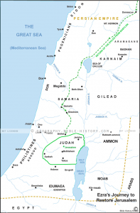 Ezra's Journey to Restore Jerusalem - Basic Map (Hi-Res. Download) 1 ...