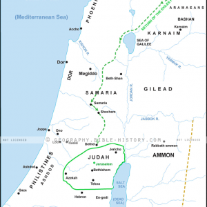 Ezra's Journey to Restore Jerusalem - Basic Map (72 DPI) 1-Year License