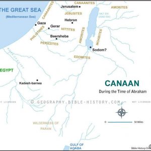 Genesis Canaan Patriarchs - Basic Map (72 DPI) 1-Year License