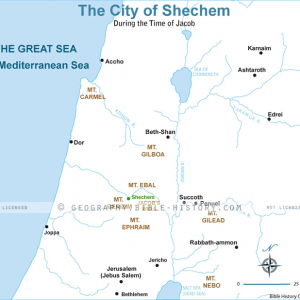 The City of Shechem - Basic Map (72 DPI) 1-Year License