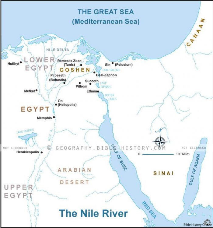 Genesis Nile River - Basic Map (72 DPI) 1-Year License - Bible Maps and ...