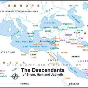 Genesis Shem Ham Japheth - Basic Map (72 DPI) 1-Year License