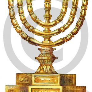 Golden Lampstand - Bible Illustration (72 DPI) 1-Year License