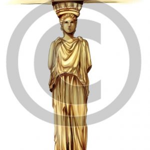 Greek Goddess Column - Bible Illustration (72 DPI) 1-Year License