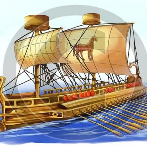 Greek Ship - Bible Illustration (72 DPI) 1-Year License