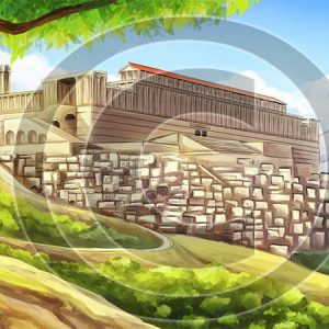 Herod's Temple Approach - Bible Illustration (72 DPI) 1-Year License