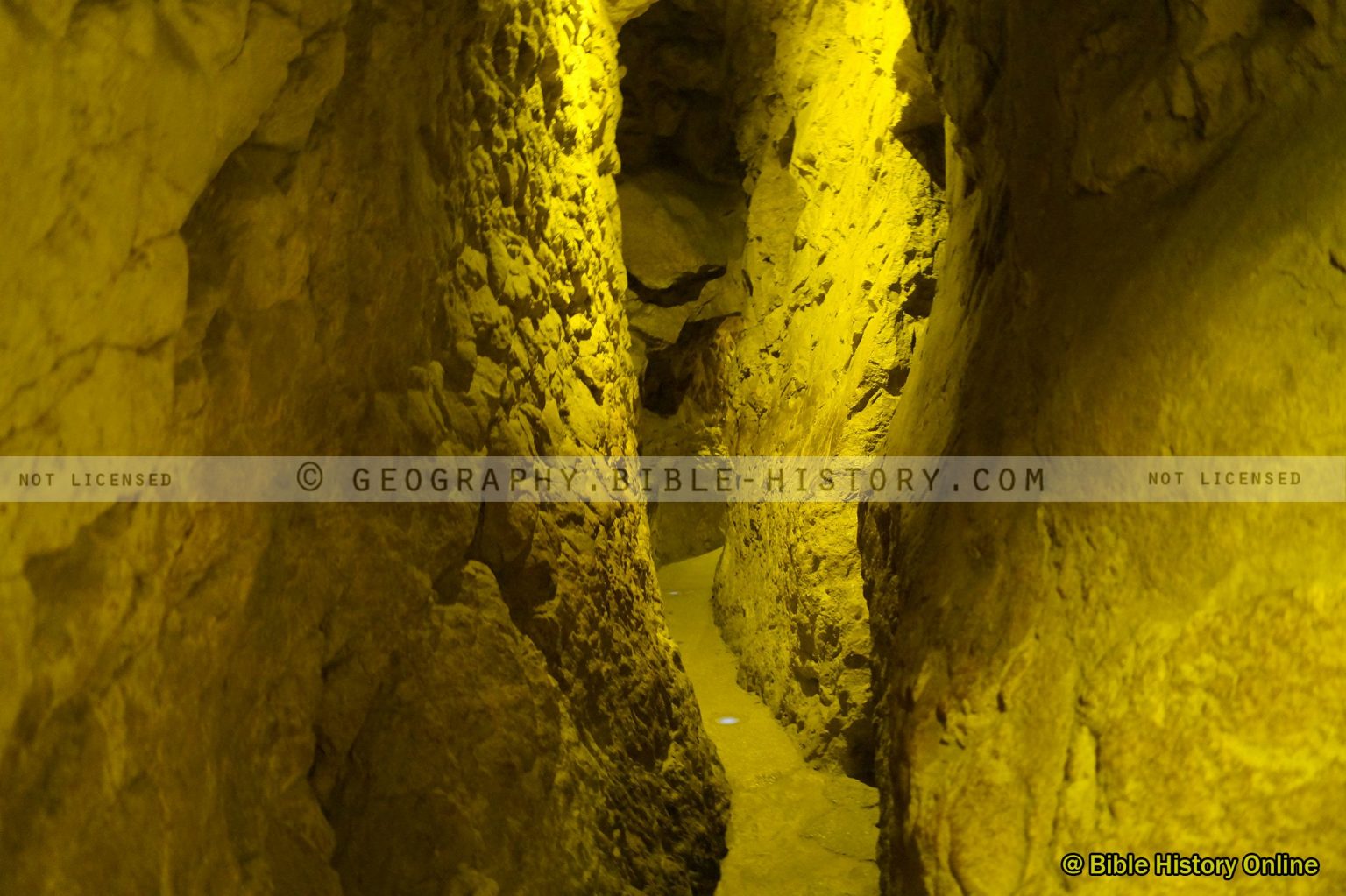 Hezekiah's Tunnel Siloam Tunnel (HiRes. Download) 1Year License