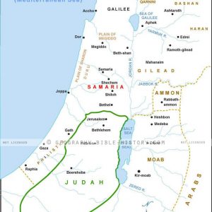 Isaiah Judah Time of Hezekiah - Basic Map (72 DPI) 1-Year License